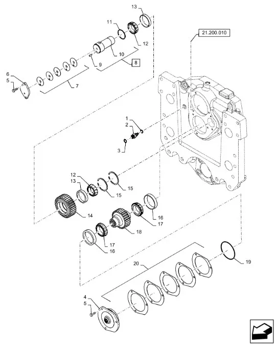 228265A1 - Прокладка 0,635мм толщ. фланцадержателя вала выходн. редуктора повыш. КПП T8., Mg. с 02г