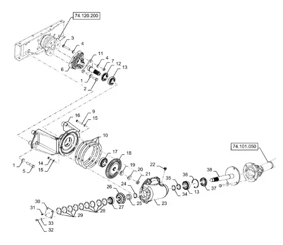 48187132 - Ответная часть корпуса привода